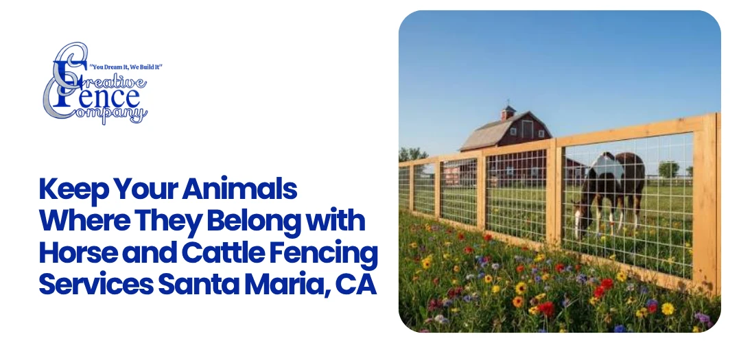 Horse and Cattle Fencing Services Santa Maria, CA